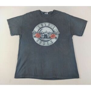 Vintage Guns N Roses Shirt Mens XL Black 90's Hanes Heavyweight Rock Graphic Tee